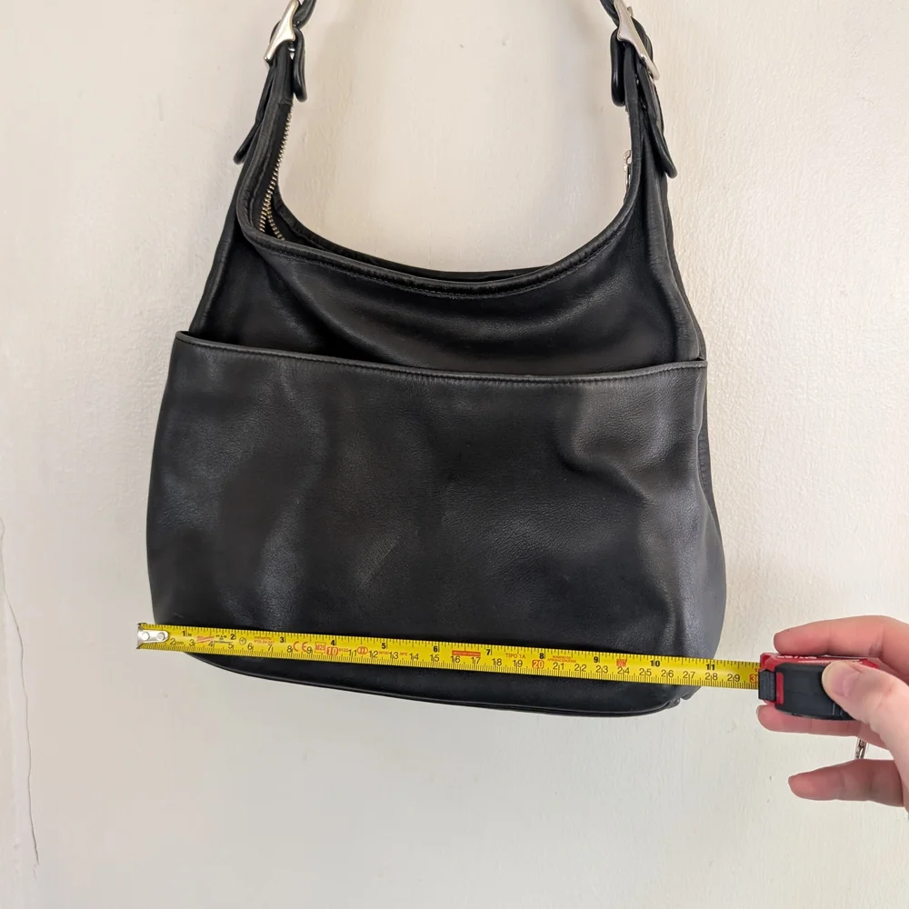 Coach Black Leather Shoulder Bag - Picture 7 of 8